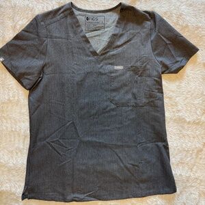 FIGS - Catarina One-Pocket Scrub Top - Graphite, S